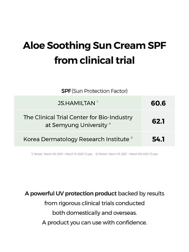 Aloe Soothing Sun Cream  SPF50 / PA   