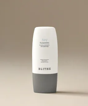 BLITHE Airy sunscreen For Tone Correction & Ultra Lightweight واقي الشمس من بليث