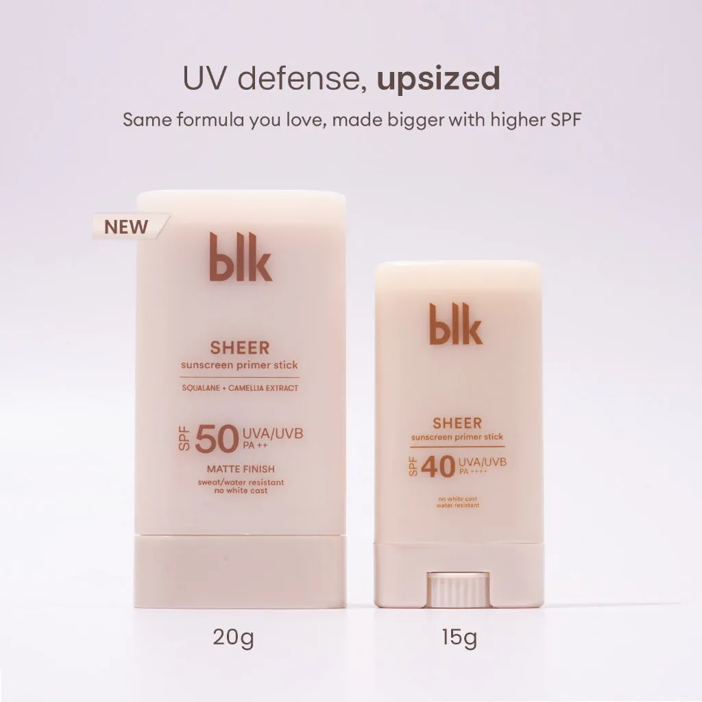 BLK Cosmetics Sheer Sunscreen Primer Stick SPF50 PA  