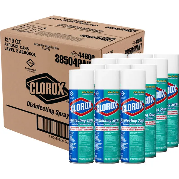 Clorox Disinfecting Spray - Kills Bacteria, Viruses and Mold Aerosol Spray Liquid 19 oz Fresh Scent