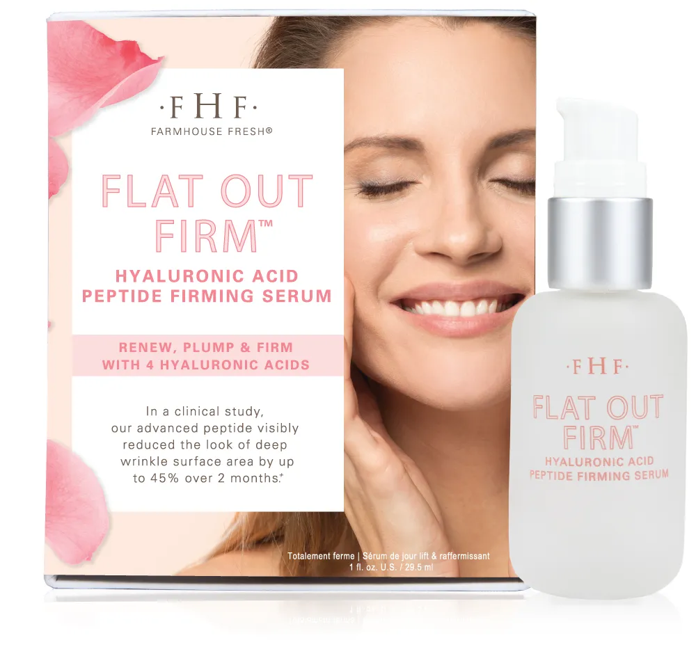 Flat Out Firm™ Hyaluronic Acid Peptide Firming Serum | Farmhouse Fresh