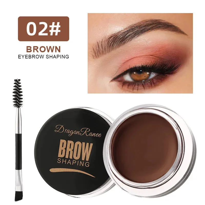 FLYTONN-3D Wild Eyebrow Gel Wax Brow Styling Soap Waterproof Long Lasting Tint Eyebrows Enhancers Brows White Brown Makeup Cosmetic Tool