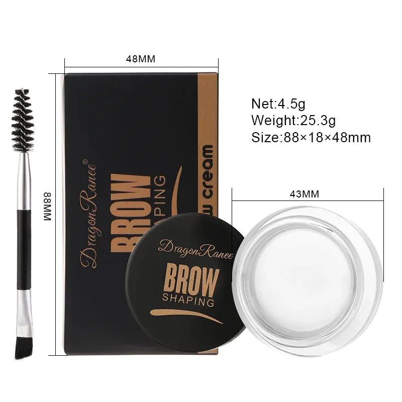 FLYTONN-3D Wild Eyebrow Gel Wax Brow Styling Soap Waterproof Long Lasting Tint Eyebrows Enhancers Brows White Brown Makeup Cosmetic Tool