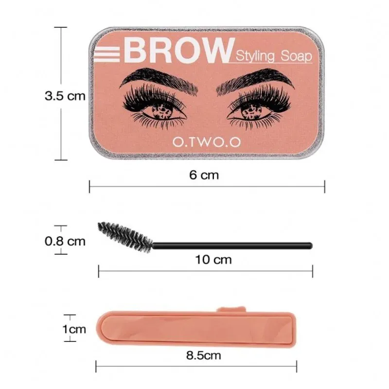 Flytonn- 4 Colors Waterproof Eyebrow Soap Wax Kit 3D Feathery Wild Eyebrow Styling Gel Tint Pomade Lift Brow Sculpt Tool Makeup Cosmetic