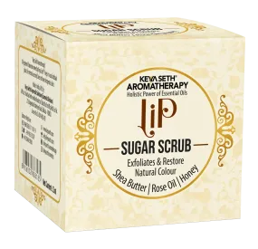 Lip Sugar Scrub with Shea Butter, Rose oil & Honey Gentle Exfoliation Hydration for Dark & Chapped Lips & Restore Natural colour for Men & Women 11ml