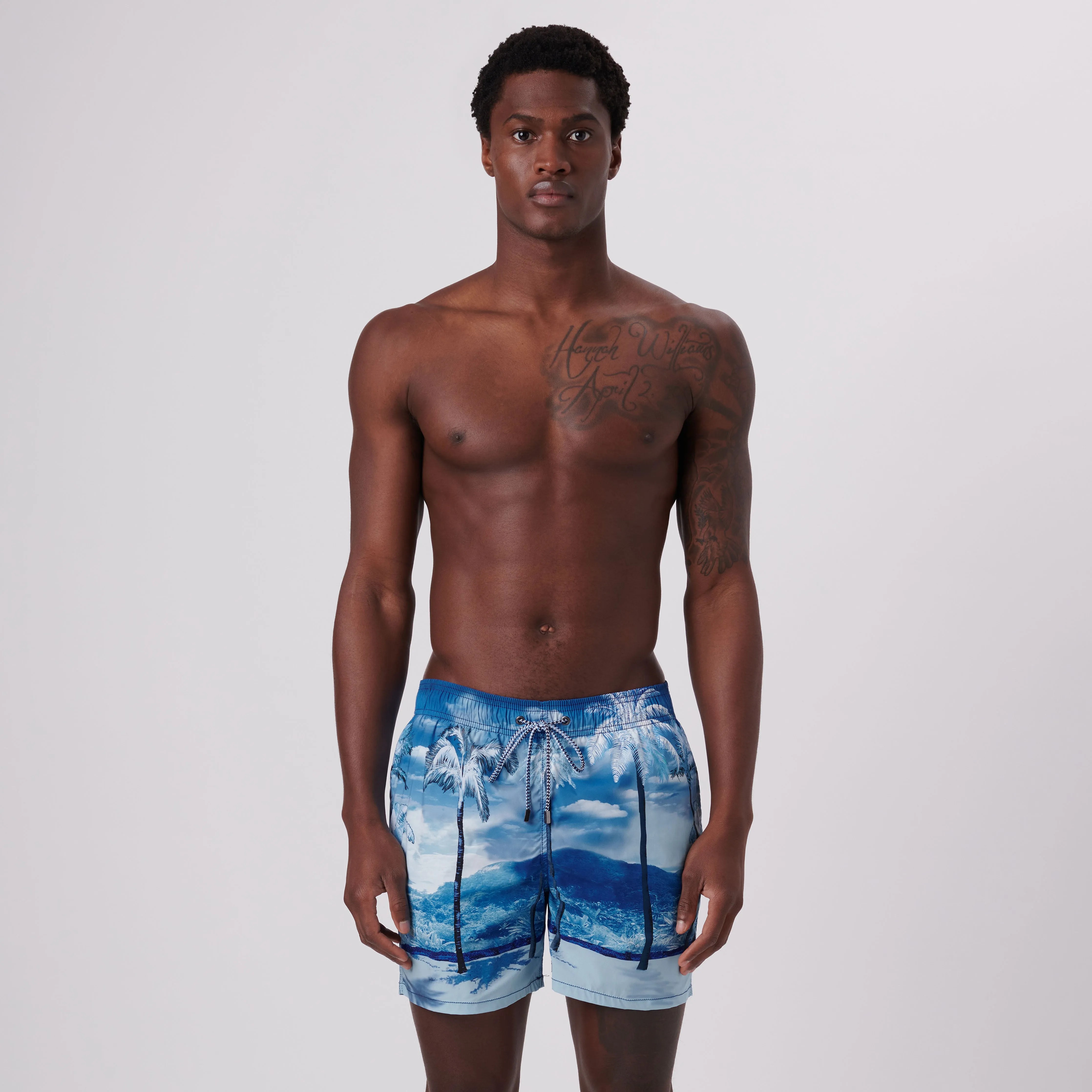 Max Tropical Landscape Swim Trunks