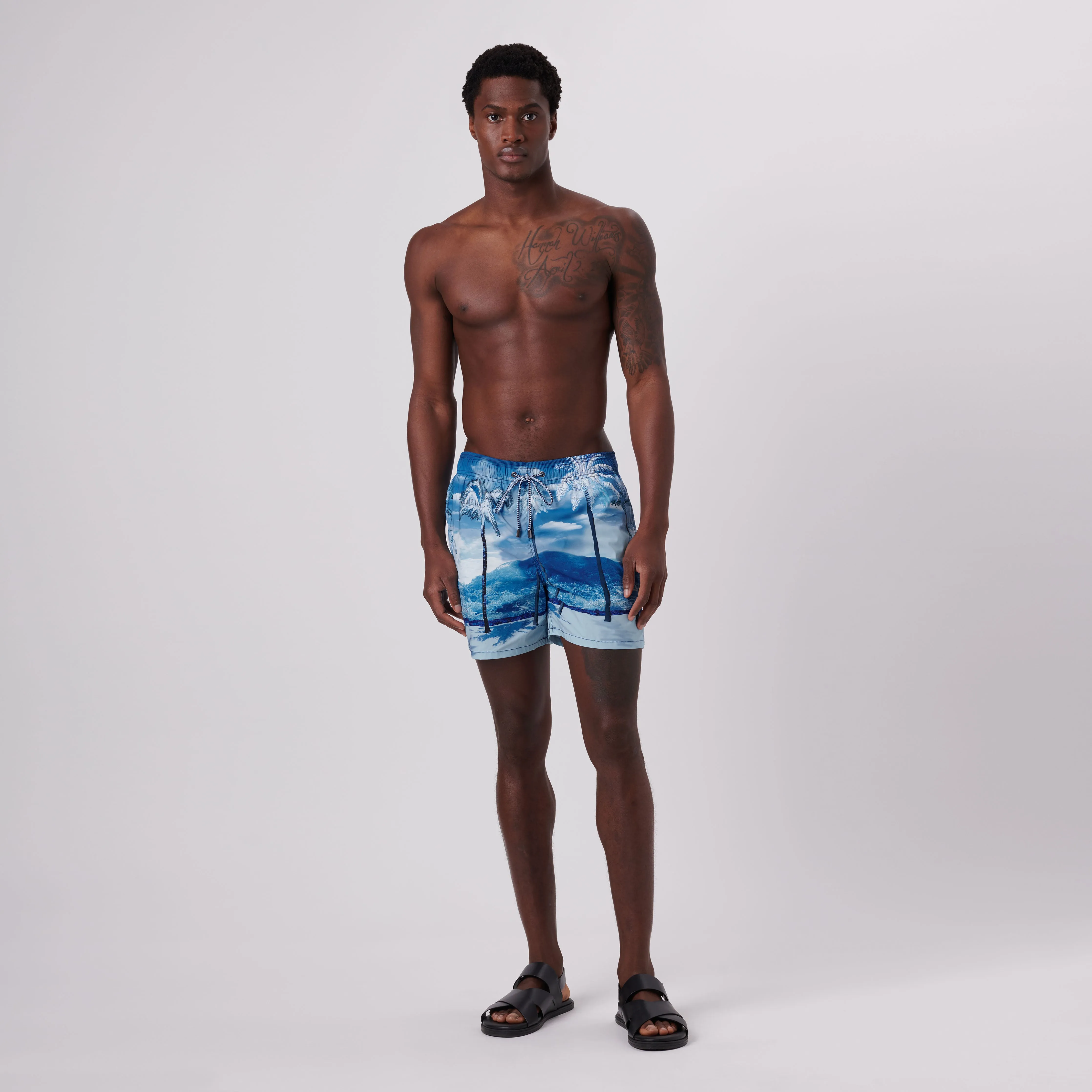 Max Tropical Landscape Swim Trunks