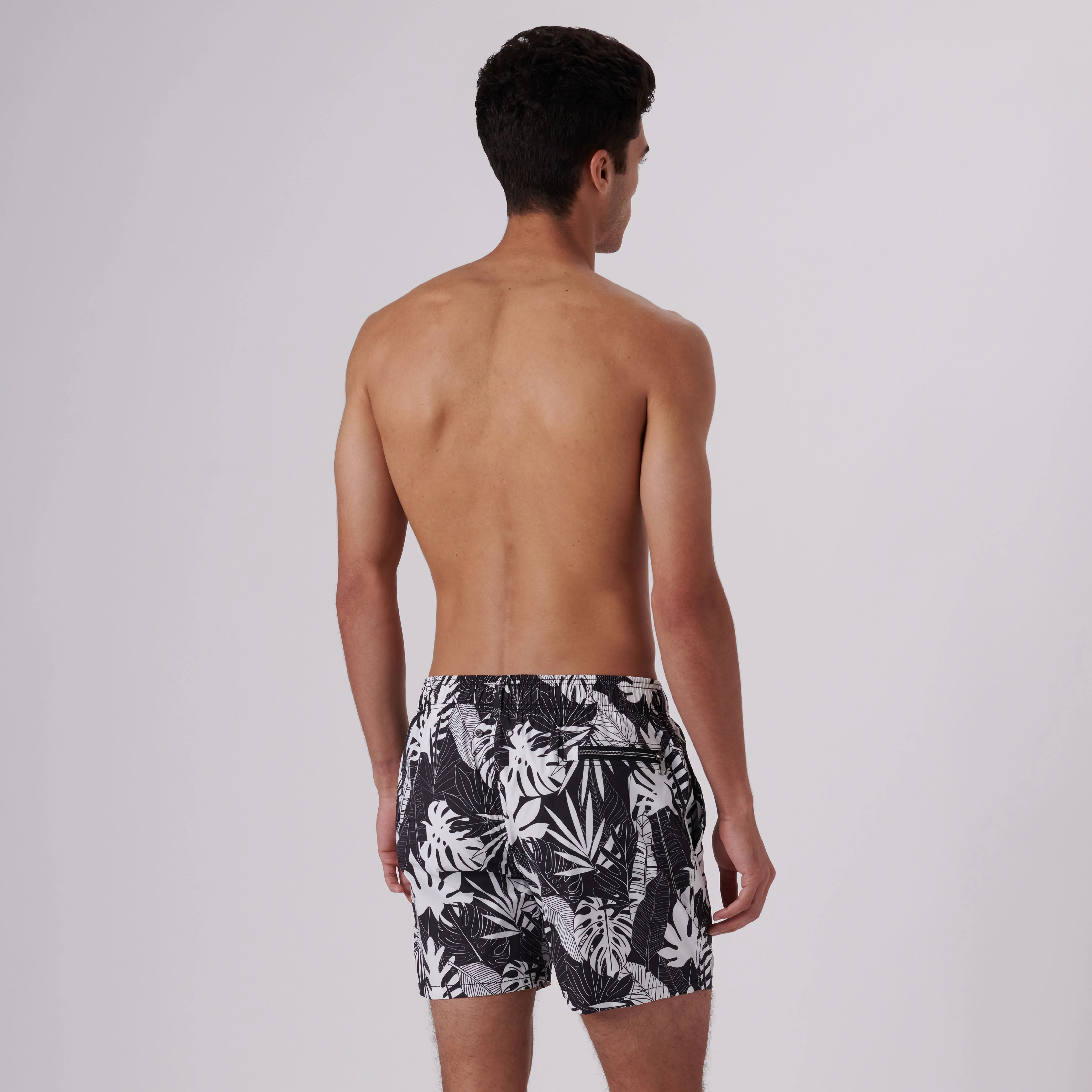 Max Tropical Leaves Swim Trunks