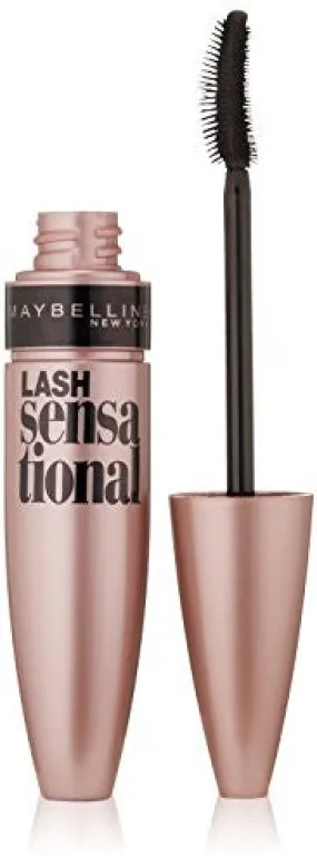 Maybelline New York Lash Sensational Washable Mascara, Blackest Black, 9.5ml