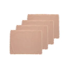 Placemats Fray S4 38x53 Blush