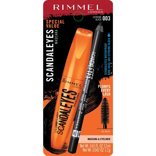 Rimmel London Scandaleyes Mascara & Eyeliner Value Pack