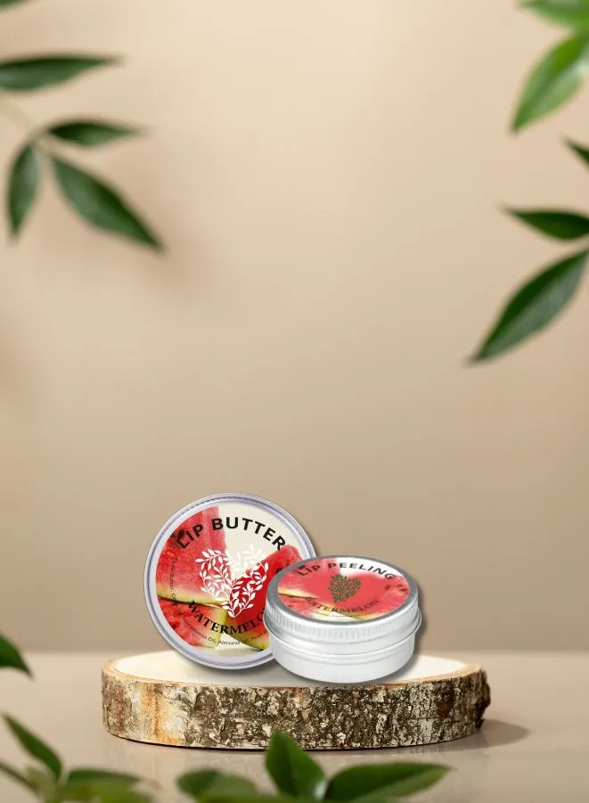 Soap&Friends 15 ml Watermelon Lip Balm and Scrub Set of 2