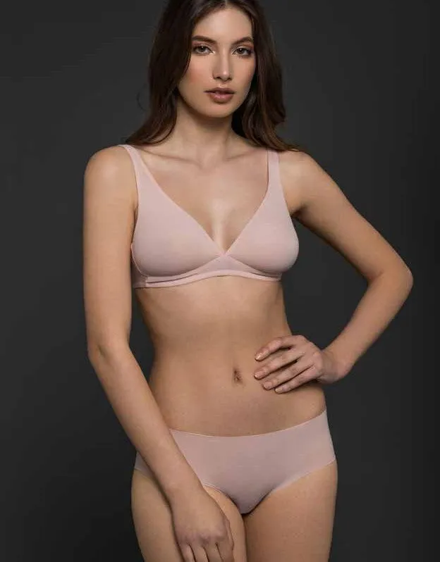 Soft Stretch Microfiber Bikini Brief in Blush